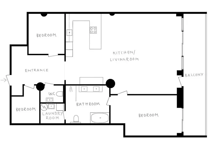 Διαμέρισμα High End 2br - Balcony - Harbour View *